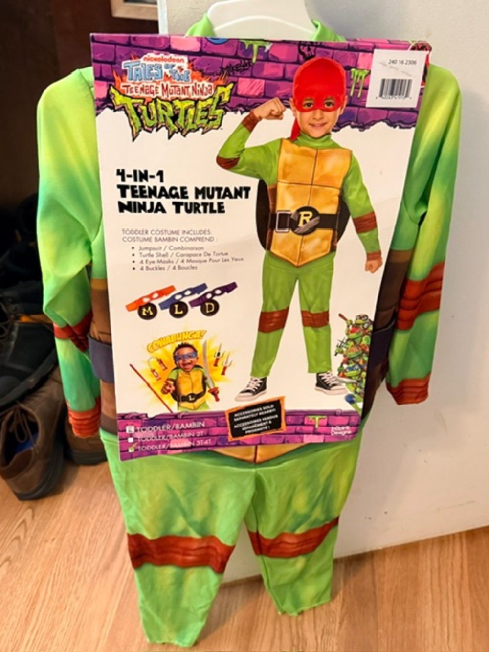 Ninja Turtles 4 in 1 Halloween costume